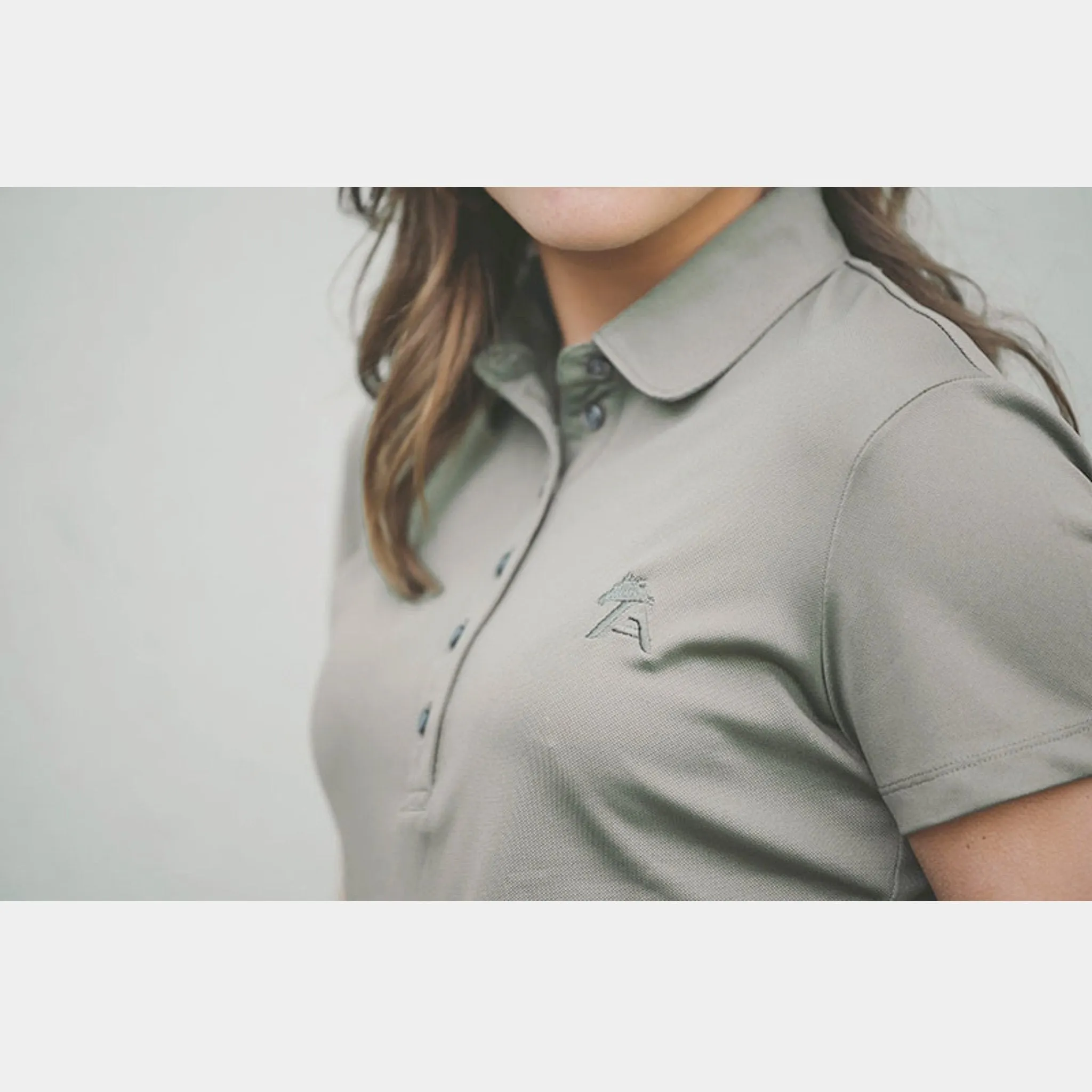 A Equipt Polo T-Shirt W - Khaki