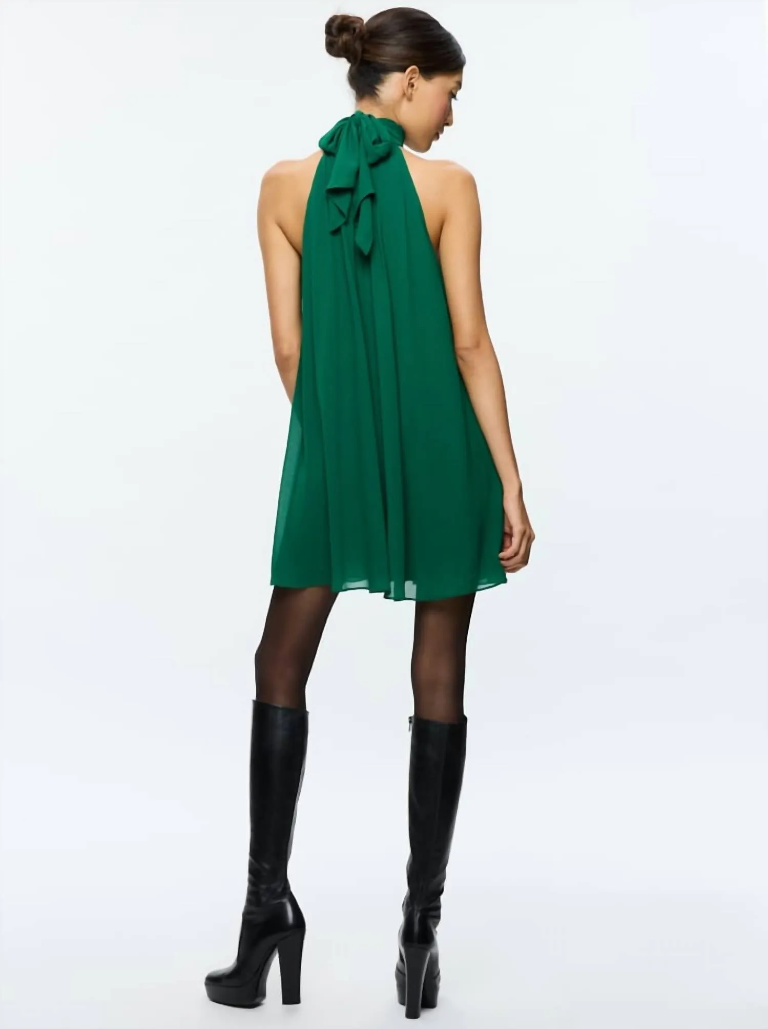 Alice   Olivia - Corine Trapeze Mini Dress