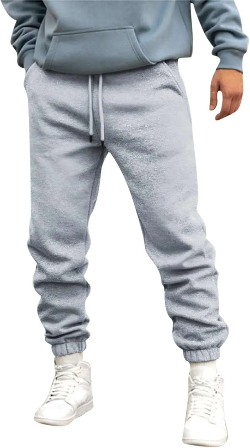 Cargo Pants for Men Big and Tall Pants Elastic Waist Sweatpants for Men Casual Long Trousers Light Jogger Pants Men's