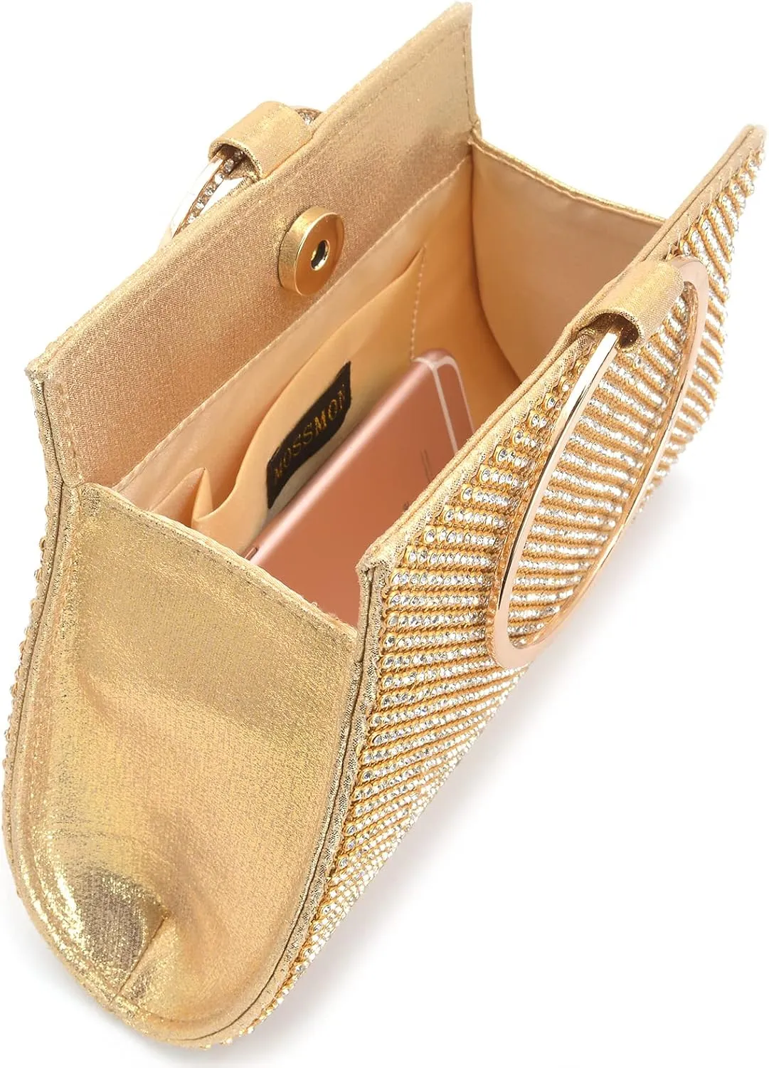 Crystal Clutch Purses Bride and Bridesmaid Handbag Elegant Wristlet Evening Bag for Women