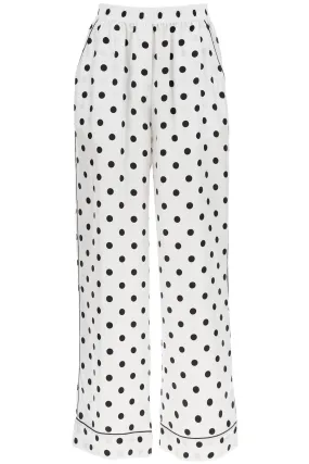 Dolce & Gabbana Silk Polka Dot Print Pajama