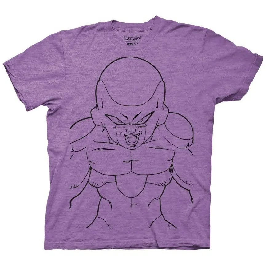 Dragon Ball Z Frieza Line Art Dbz Anime Adult T-Shirt