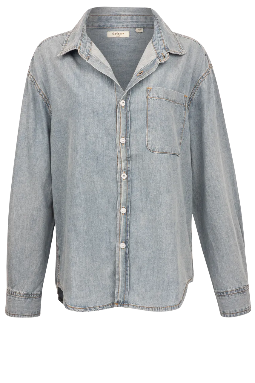 Dylan Classic Denim Pocket Shirt