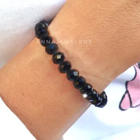 Elegant Black Crystal Bracelet
