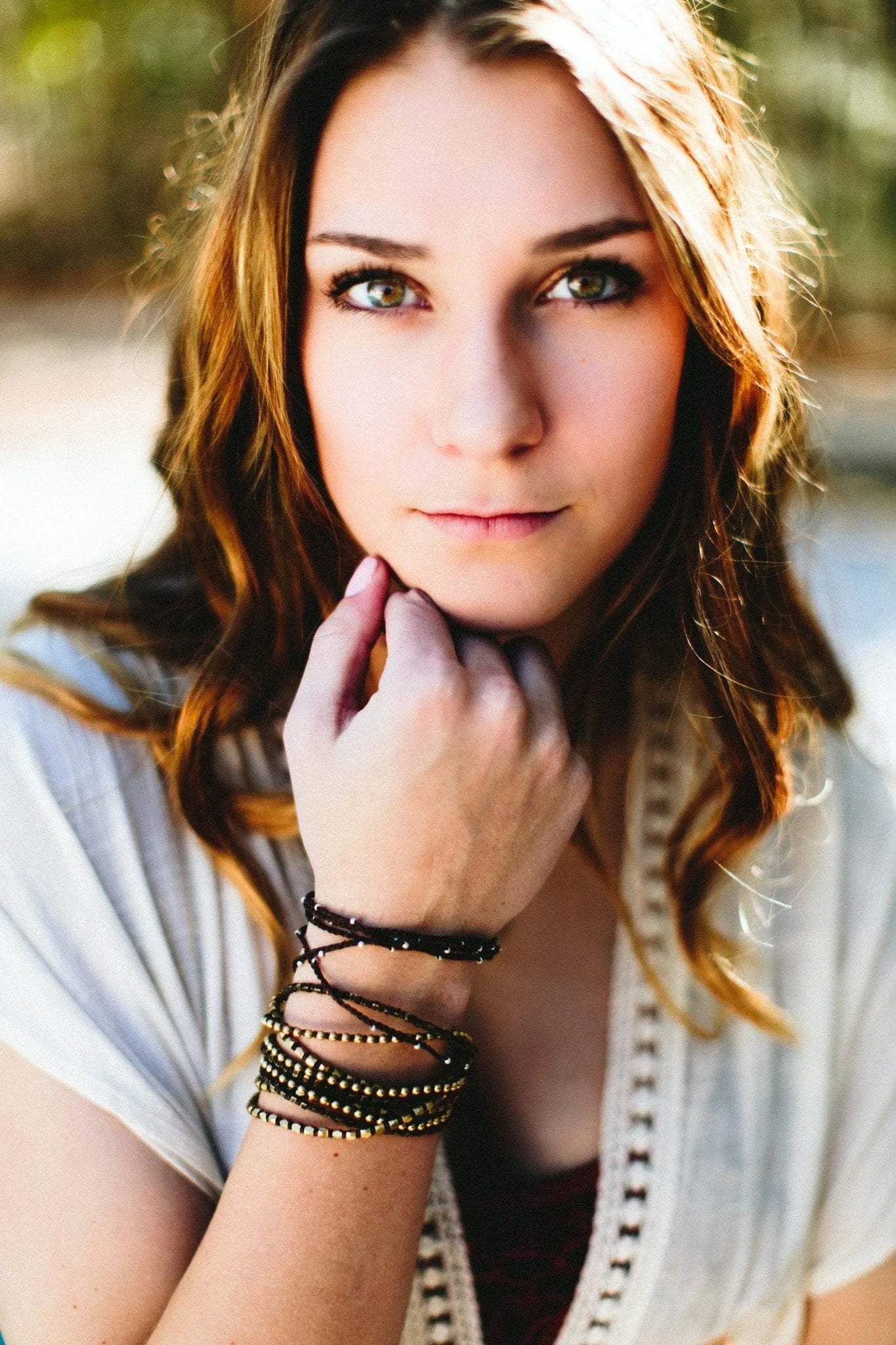 Elegant Brass Wrap Bracelet with Bell Closure