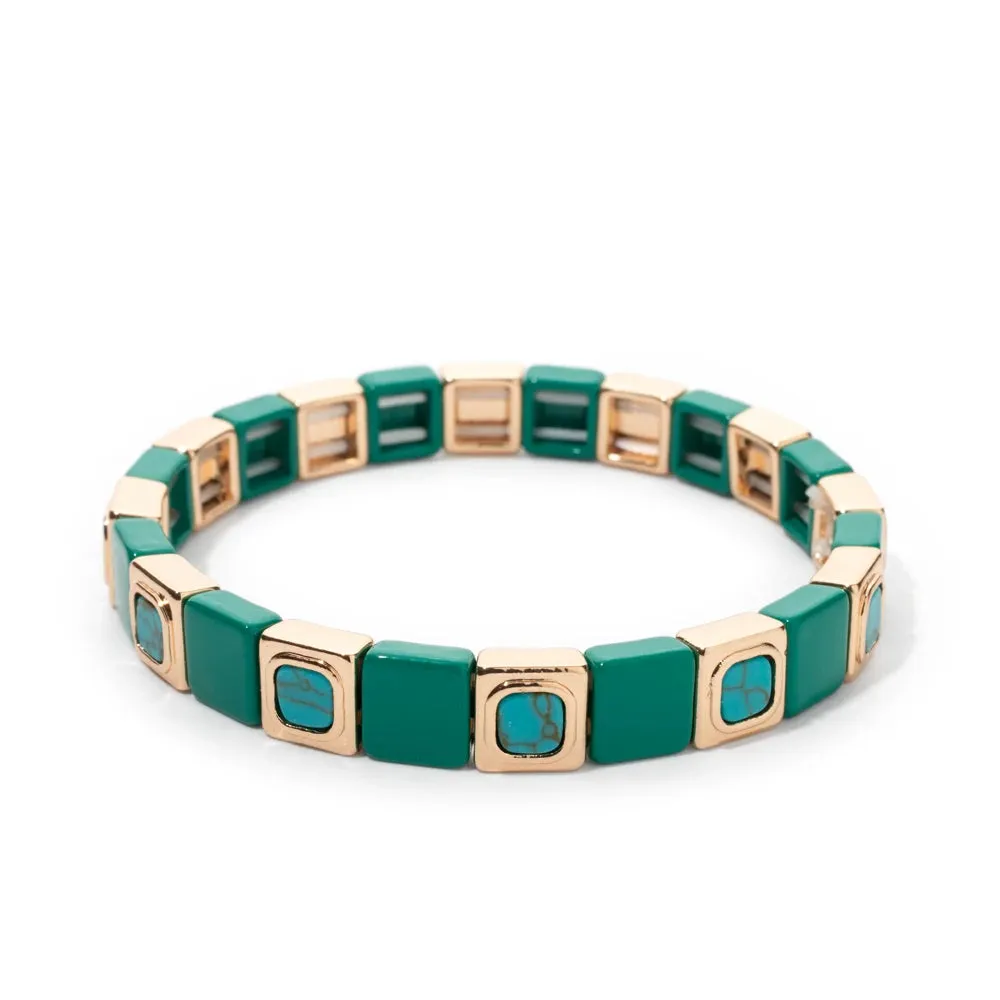 Elegant Gold Gemstone Bracelet
