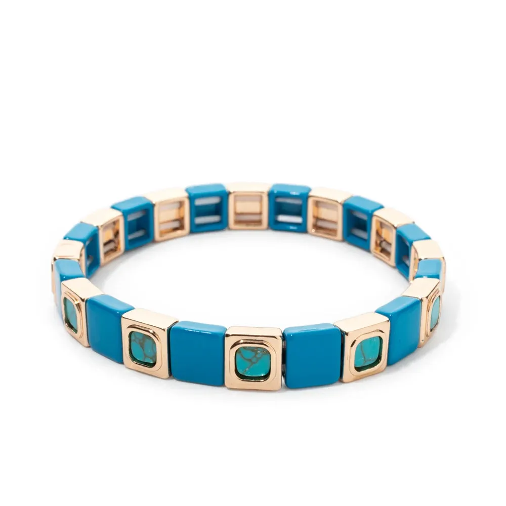 Elegant Gold Gemstone Bracelet