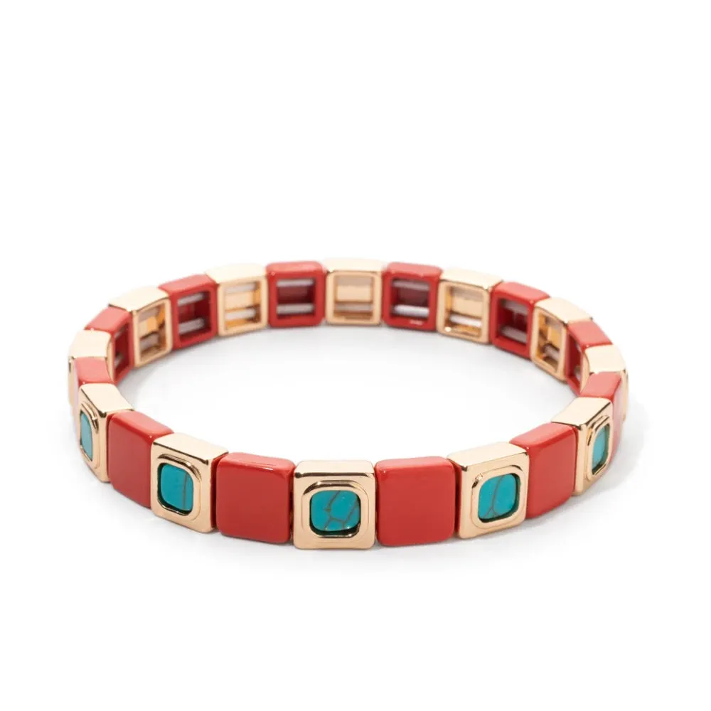 Elegant Gold Gemstone Bracelet