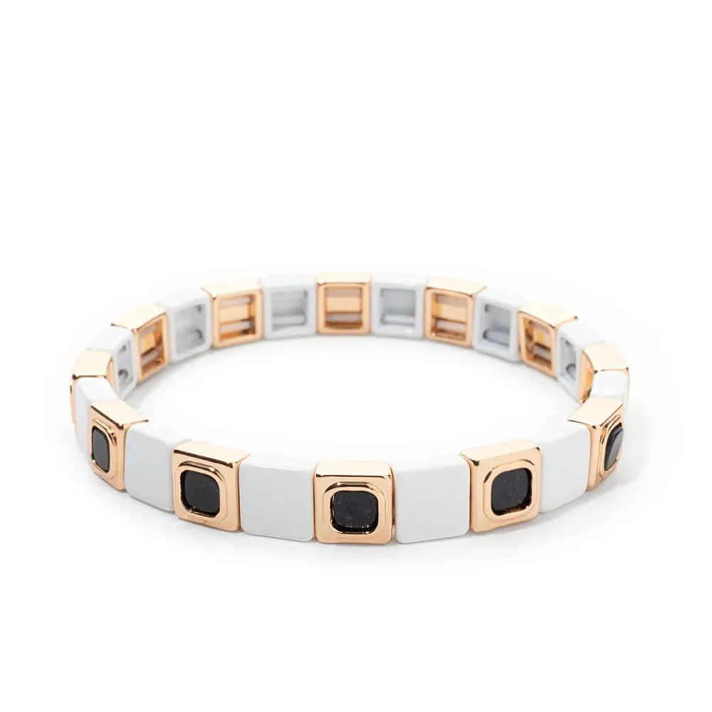Elegant Gold Gemstone Bracelet