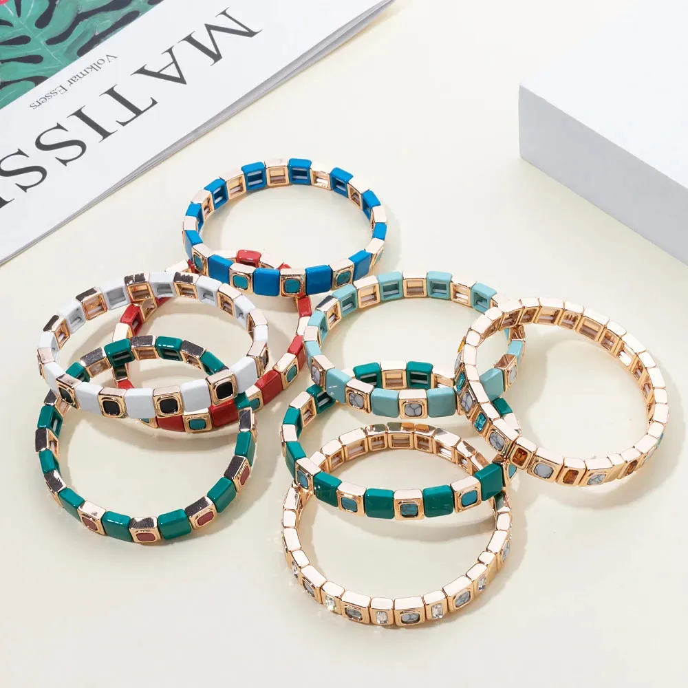Elegant Gold Gemstone Bracelet