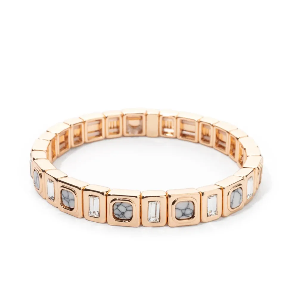 Elegant Gold Gemstone Bracelet