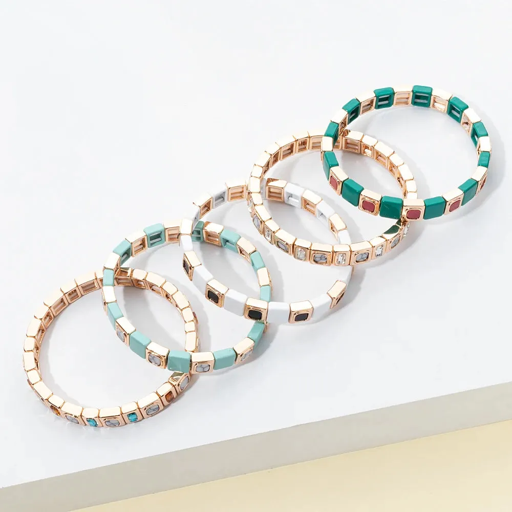 Elegant Gold Gemstone Bracelet