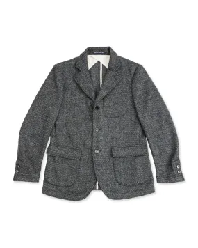 Evans Jacket - Grey Wool Herringbone