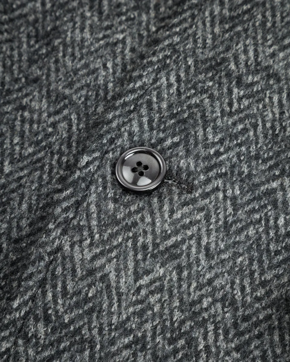 Evans Jacket - Grey Wool Herringbone