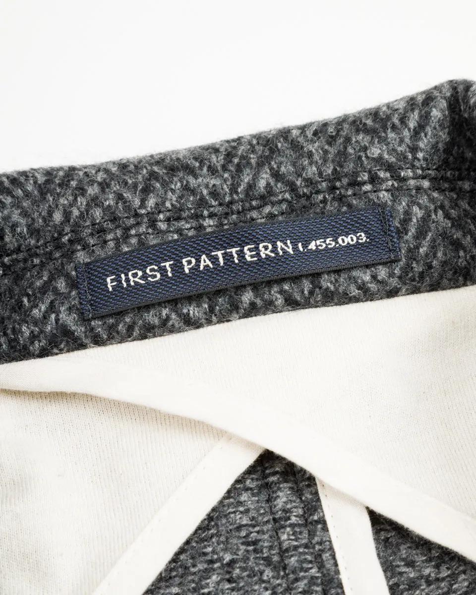 Evans Jacket - Grey Wool Herringbone