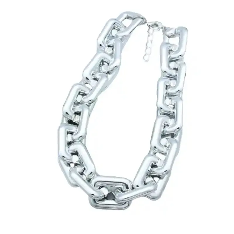 Geometric Square Twisted Thick Chain Bracelet