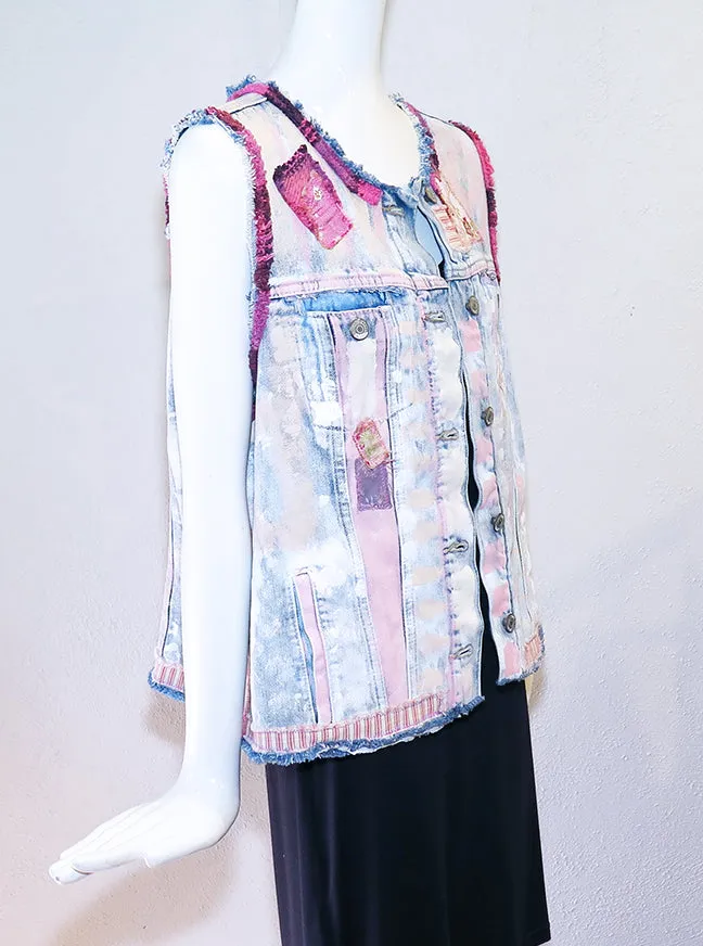 Kat Skomsky - Handpainted Denim Vest