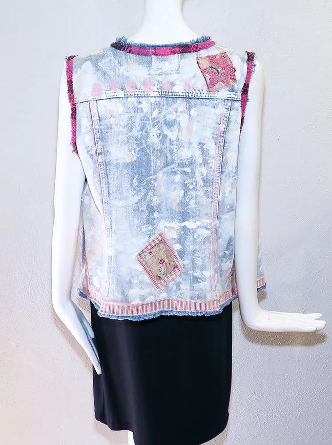 Kat Skomsky - Handpainted Denim Vest