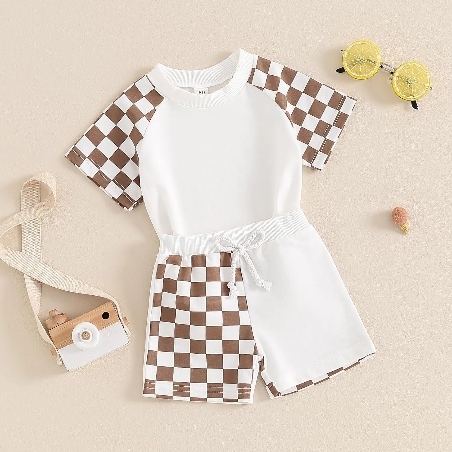 Kuriozud Toddler Baby Boy Summer Outfit Short Sleeve T Shirt Shorts Set 3 6 12 18 24 Months 2T 3T 4T Baby Neutral Clothes