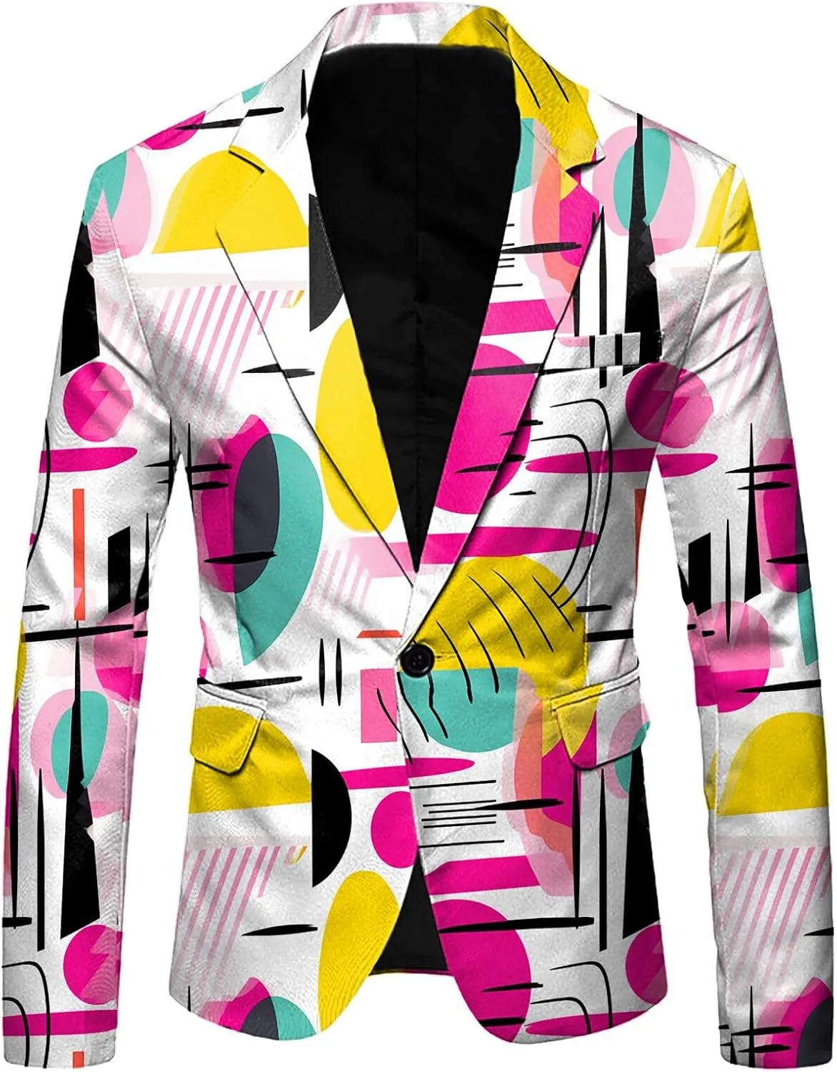 Mens Easter Day Suit, 2 Piece Tuxedo Lapel One Button Slim Fit Wedding Dress Suits Jacket Blazer Pants, Formal Suit Set