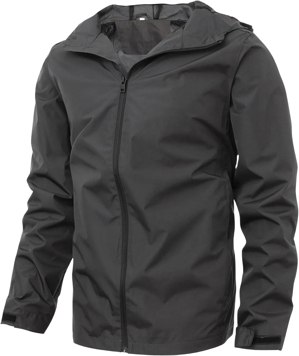 Men’s Lightweight Jacket Breathable Windbreaker Golf Hoodie Jacket Full Zip Windproof Outdoor Running Coat for Men