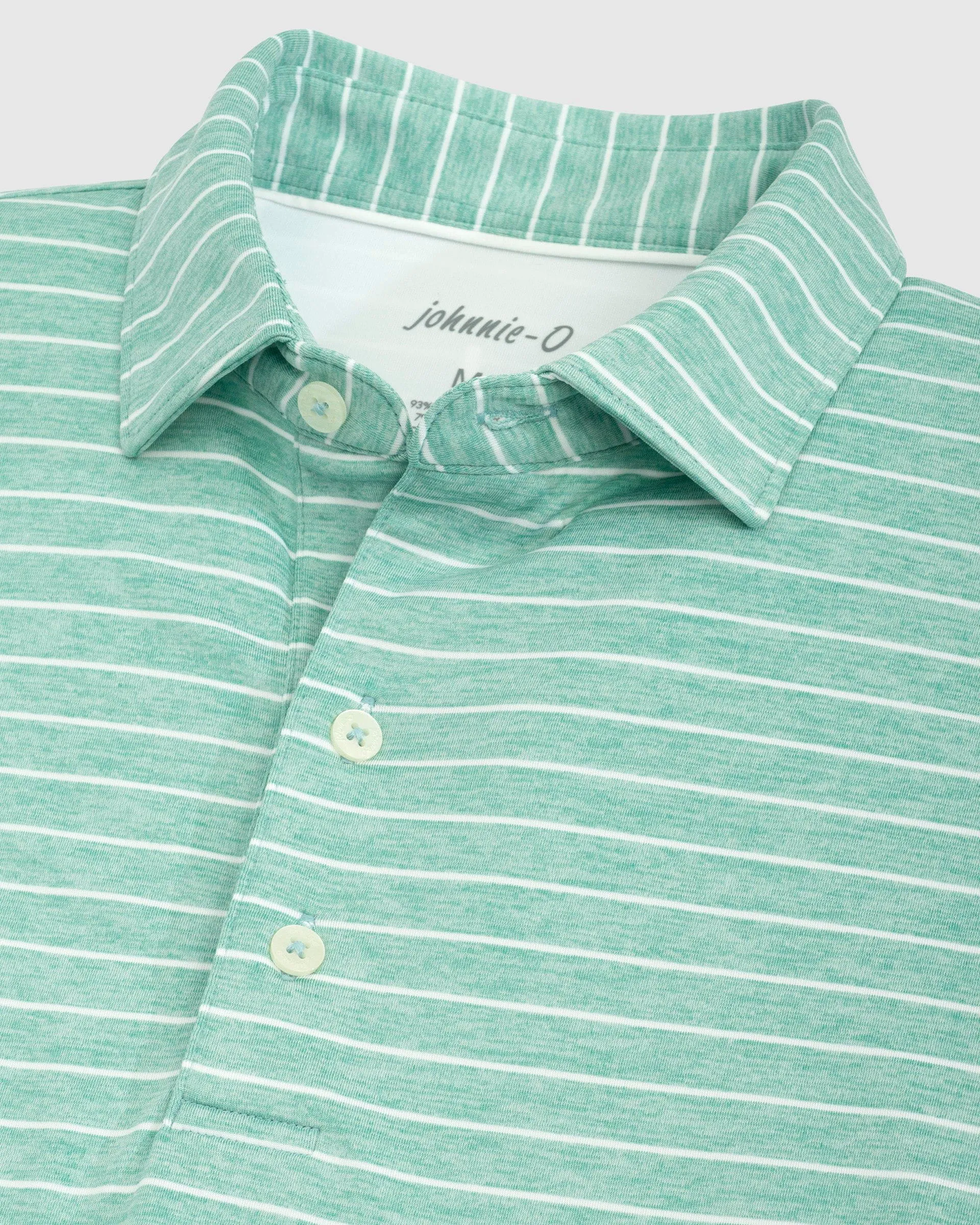 Newton Striped Polo in Iguana by Johnnie-O