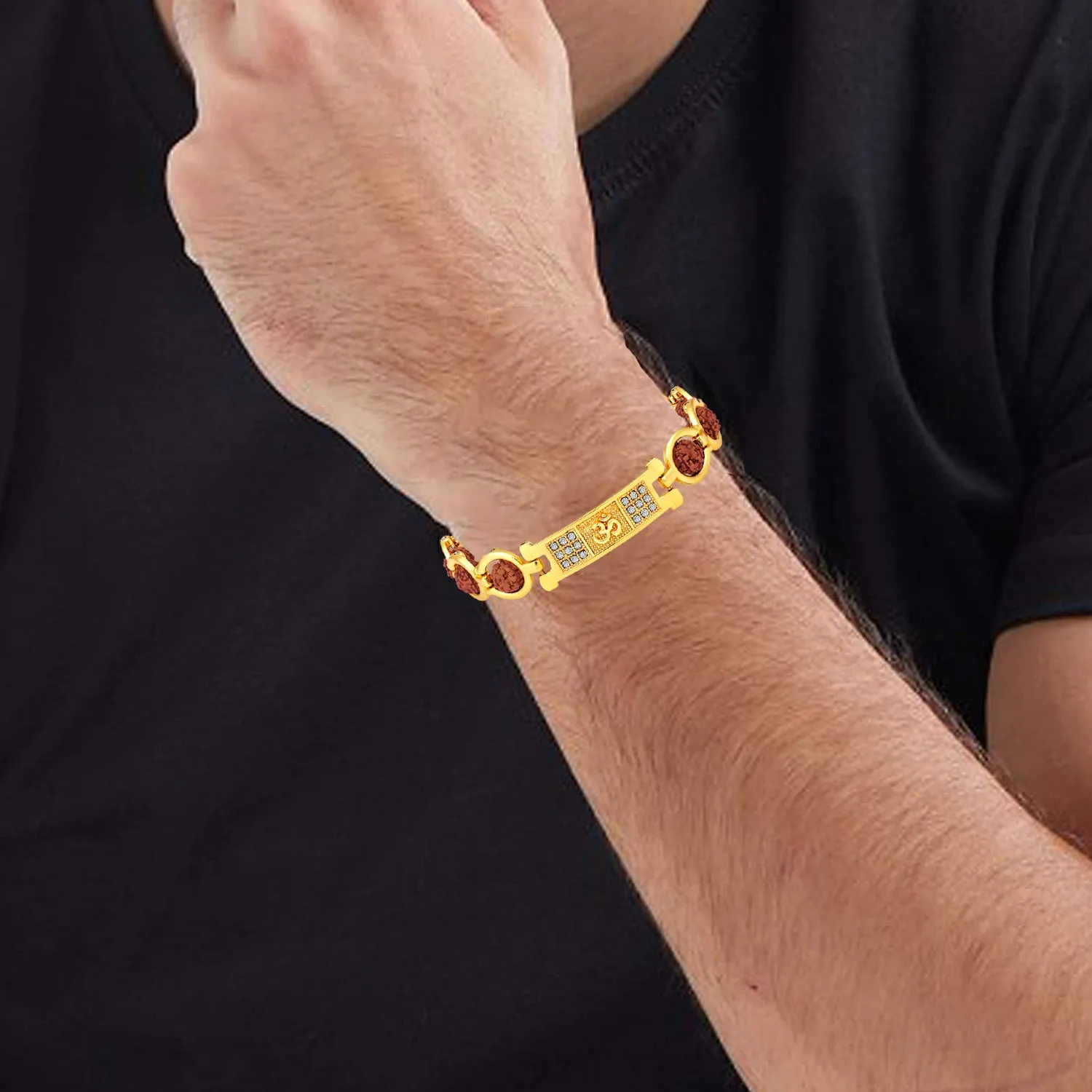 Om Rudraksha Bracelet Kada