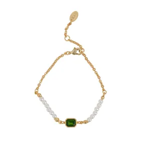 Pearl & Emerald Bracelet