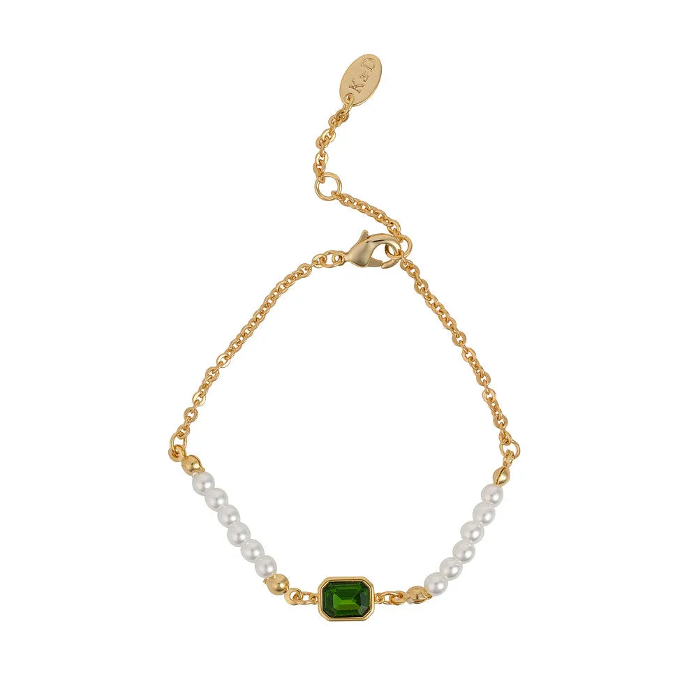 Pearl & Emerald Bracelet