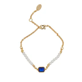 Pearl & Sapphire Bracelet