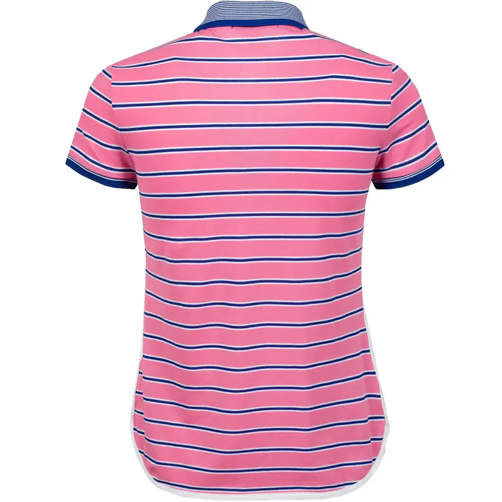 Polo Golf Ralph Lauren Printed Shirttail Lauren Pink Womens Golf Polo