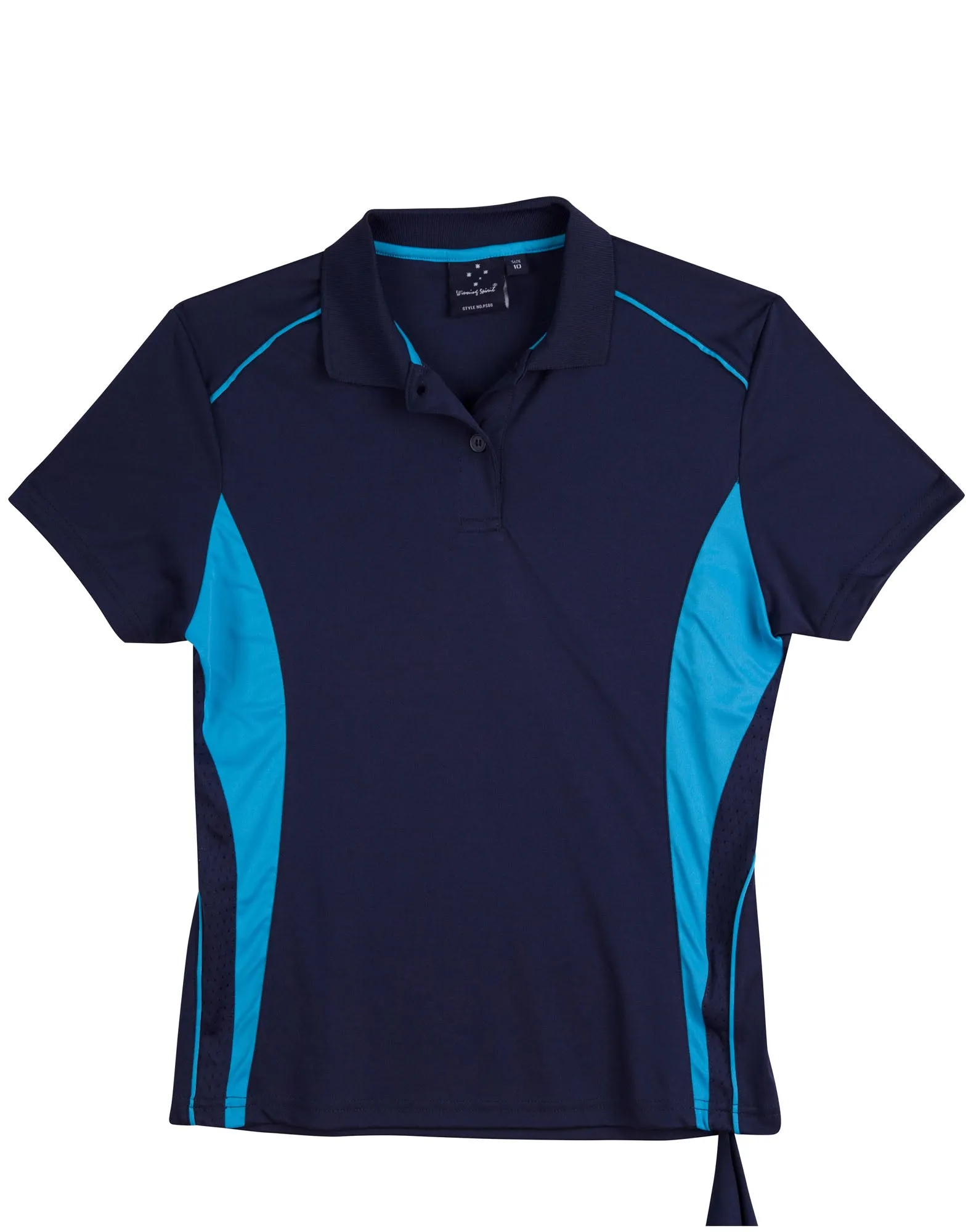 [PS80] Ladies' Cooldry S/S Contrast Interlock Polo