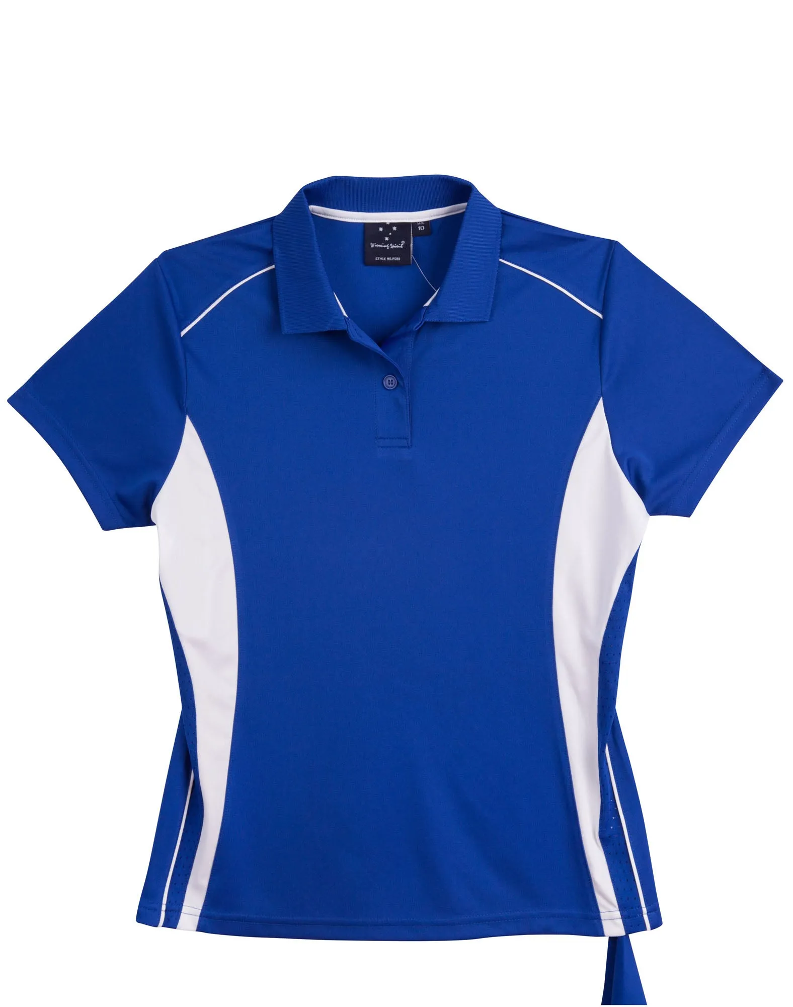 [PS80] Ladies' Cooldry S/S Contrast Interlock Polo