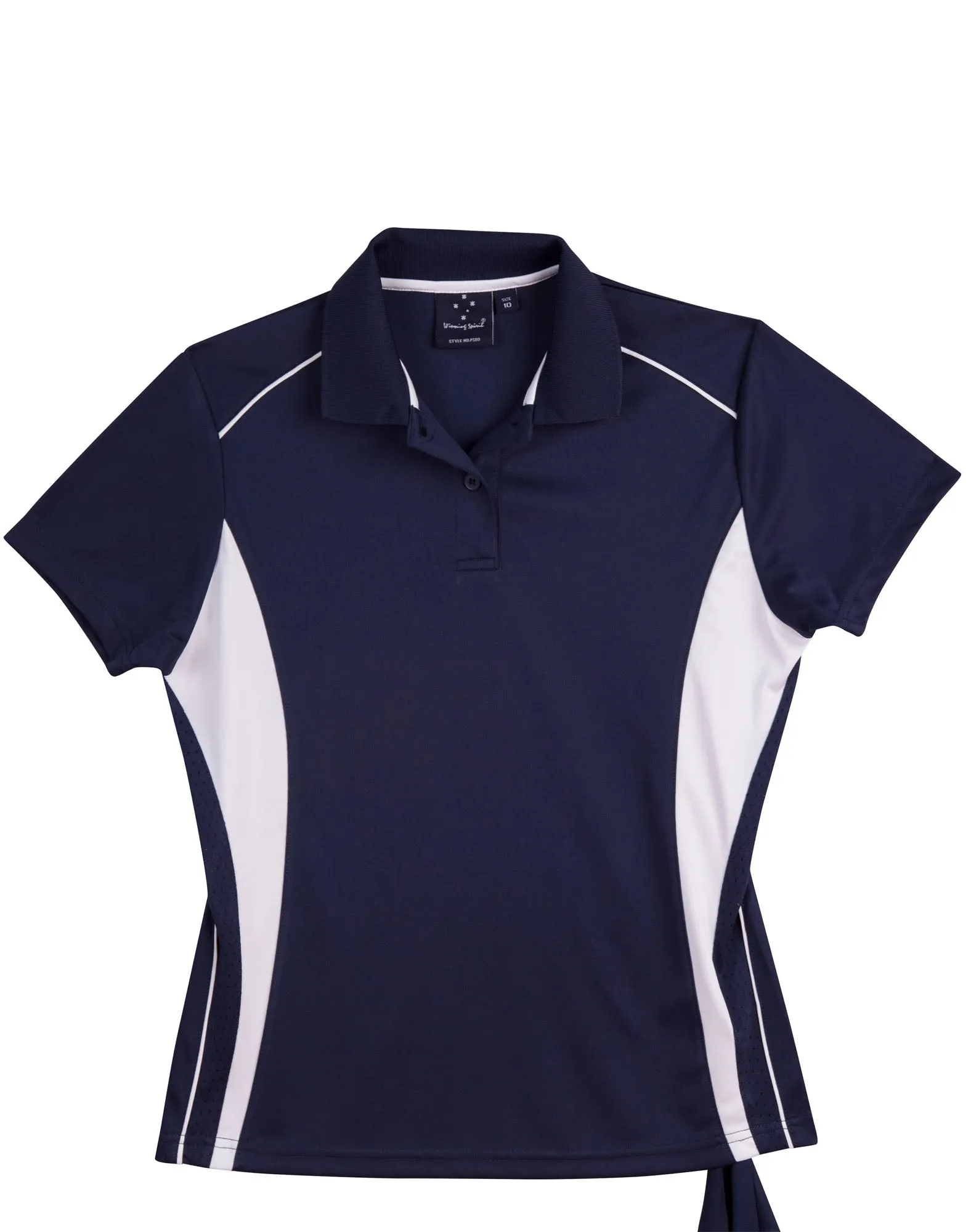 [PS80] Ladies' Cooldry S/S Contrast Interlock Polo