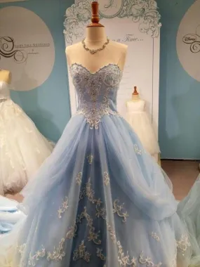 Quinceanera Dresses Light Blue Prom Dress Disney Ball Gown