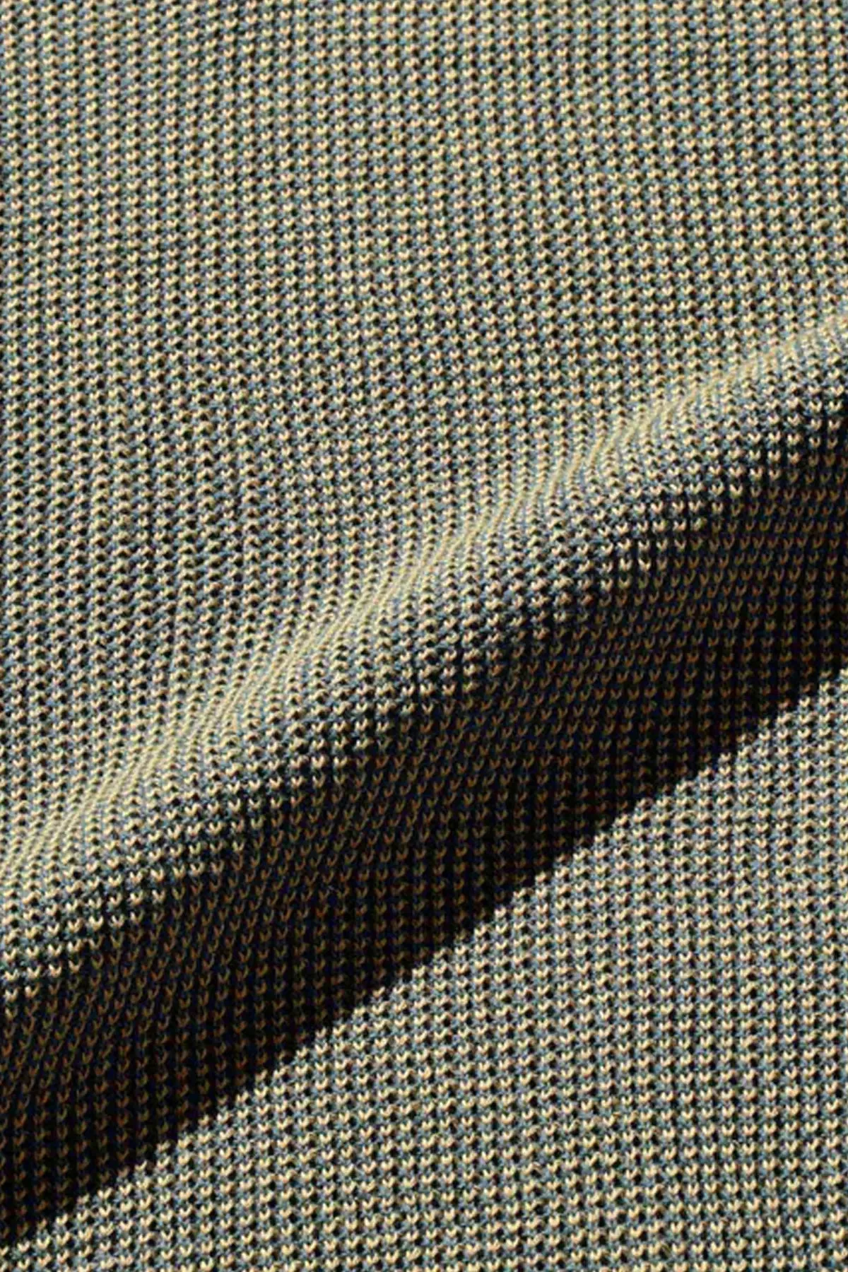 Slab Knit Polo Cotton Linen - Sax