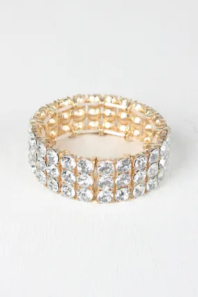 Stretchy Elegant Rhinestone Bracelet