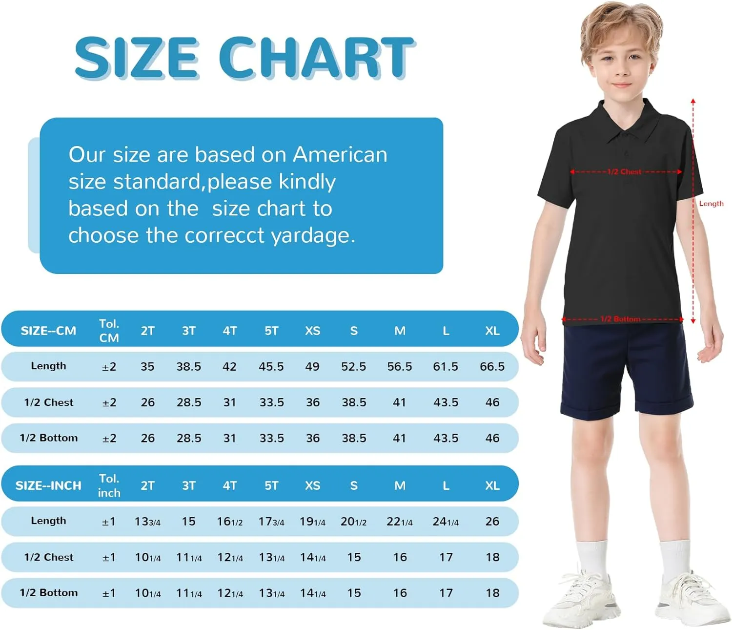 Toddler to Youth Stain Resistant Polo Shirts Kids Collared Golf T-Shirt School Uniform for Boys and Girls