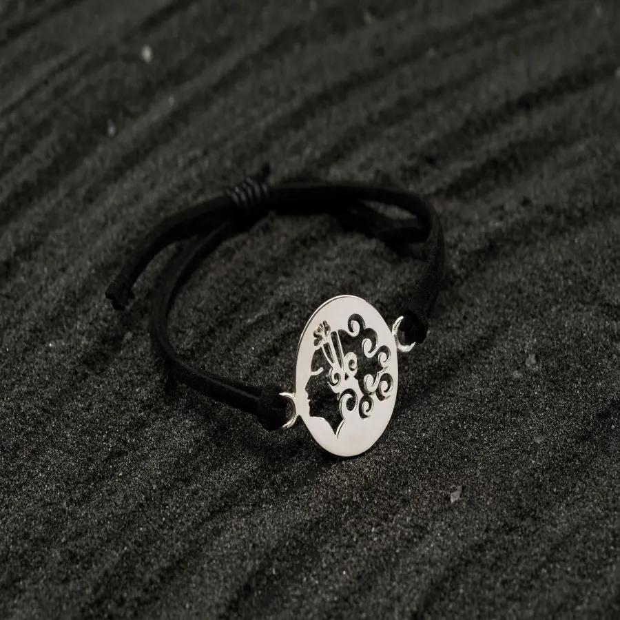 Virgo / कन्या Silver Bracelet for Men