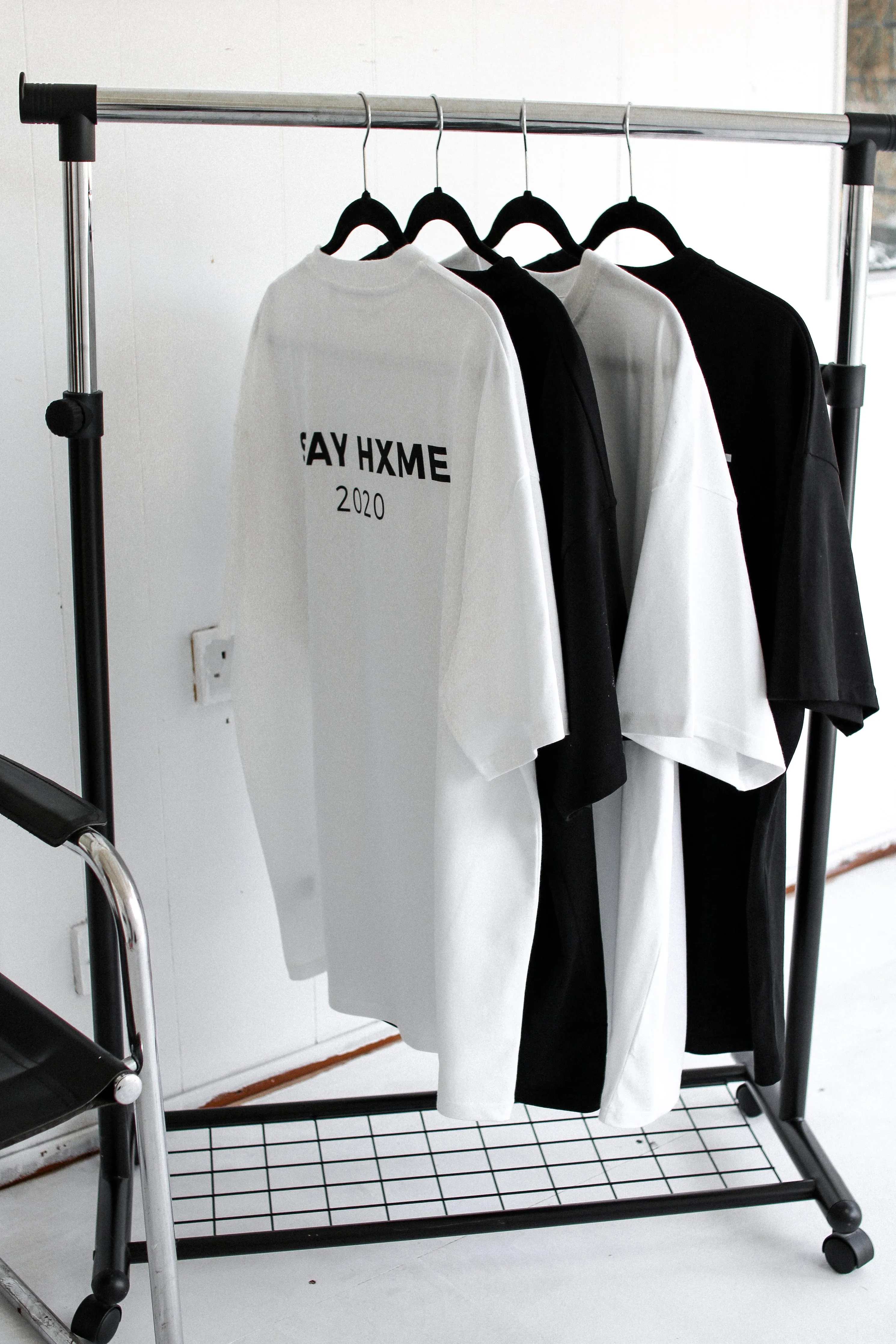 White Oversize STAY HXME T-Shirt