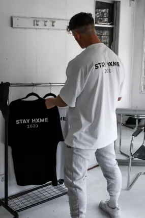 White Oversize STAY HXME T-Shirt