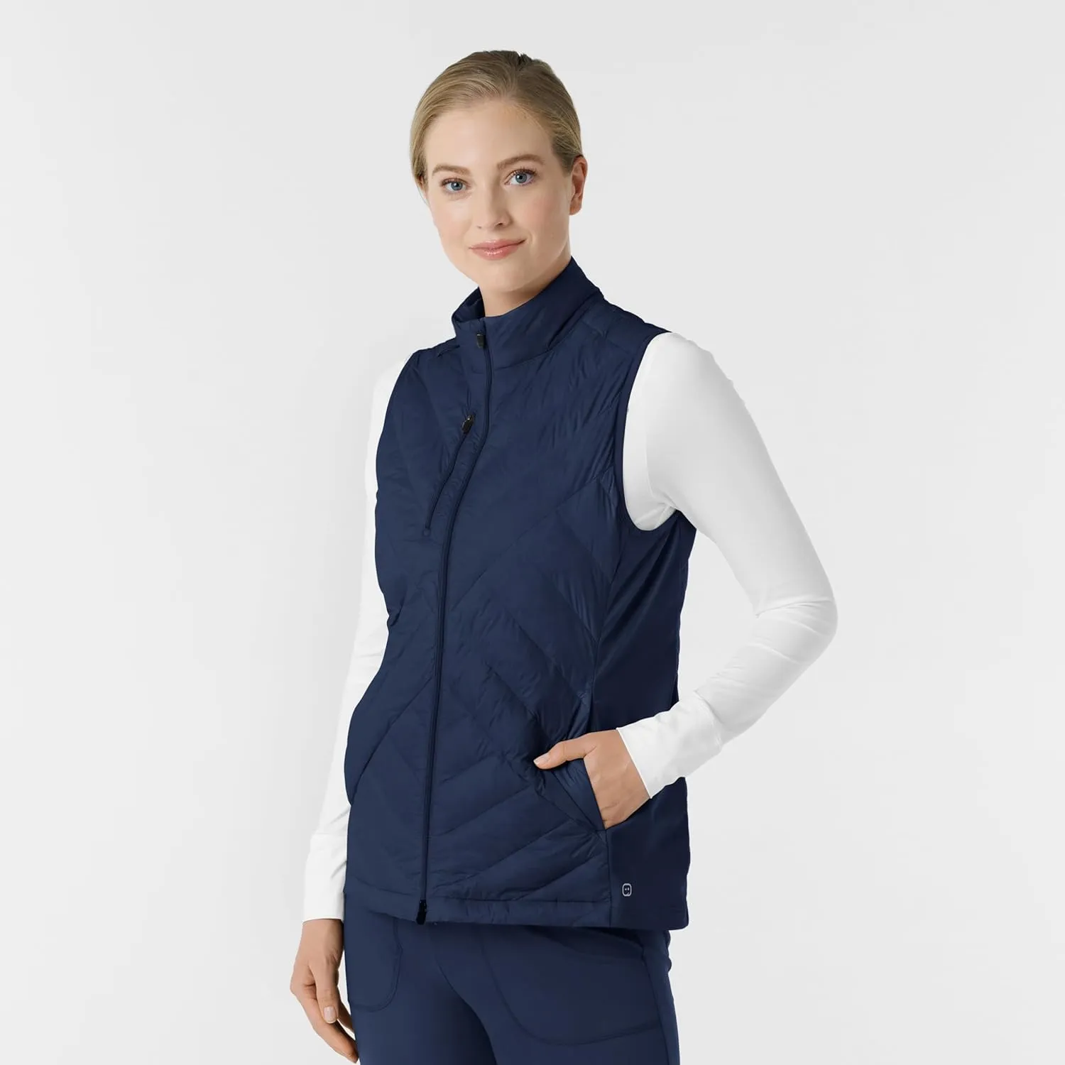 Wink Women's Quilted Scrub Vest