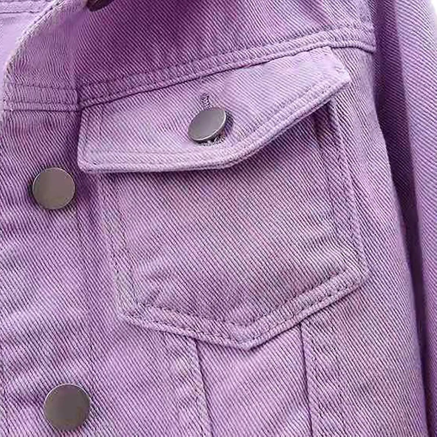 Winter Coat Women Women's 3/4 Sleeve Colored Cropped Denim Jacket Light Jacket Time Coat