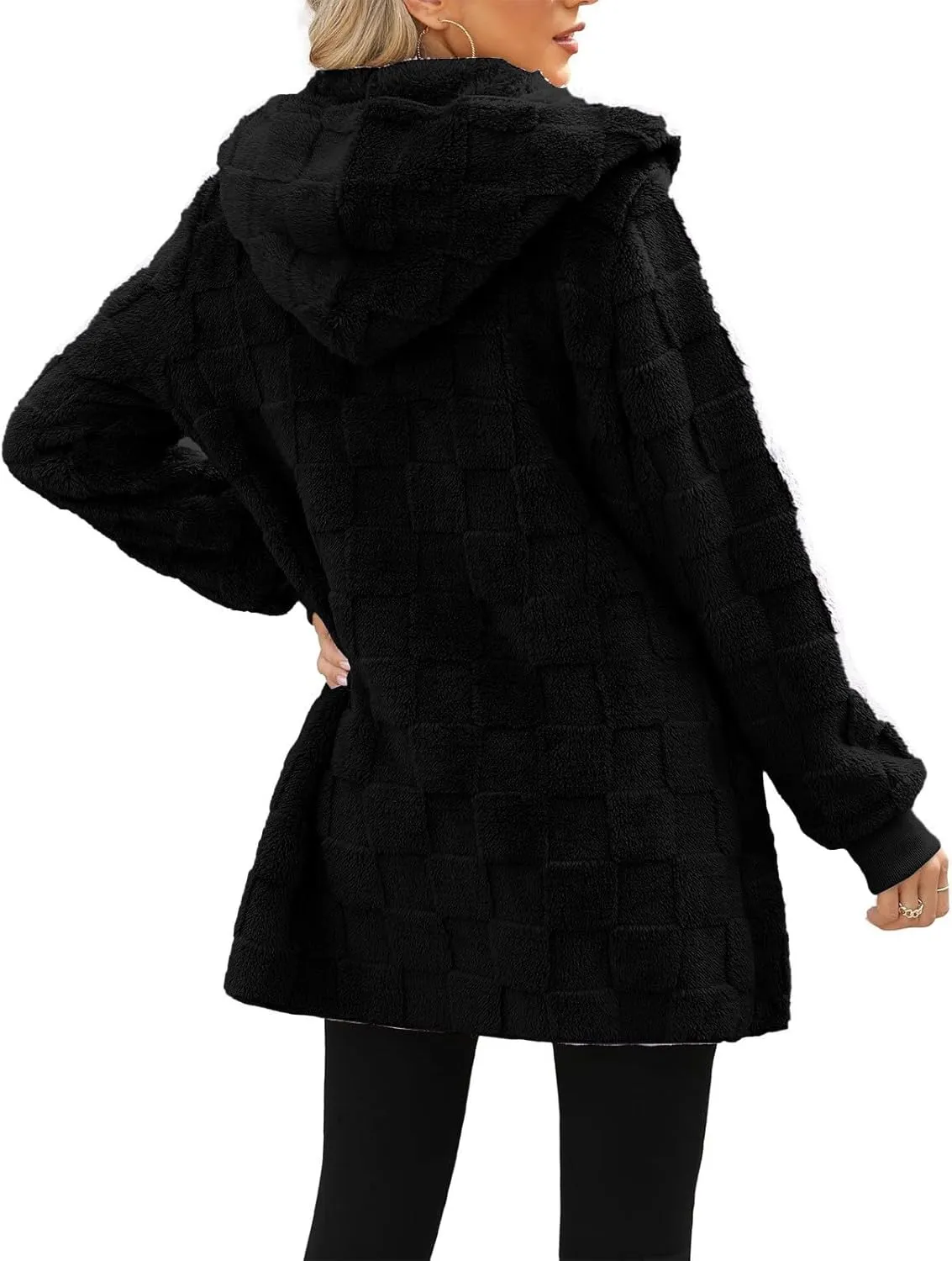 Womens Fleece Zip Up Jacket Shearling Coats Women Winter Dress Coats For Women Light Jackets For Women