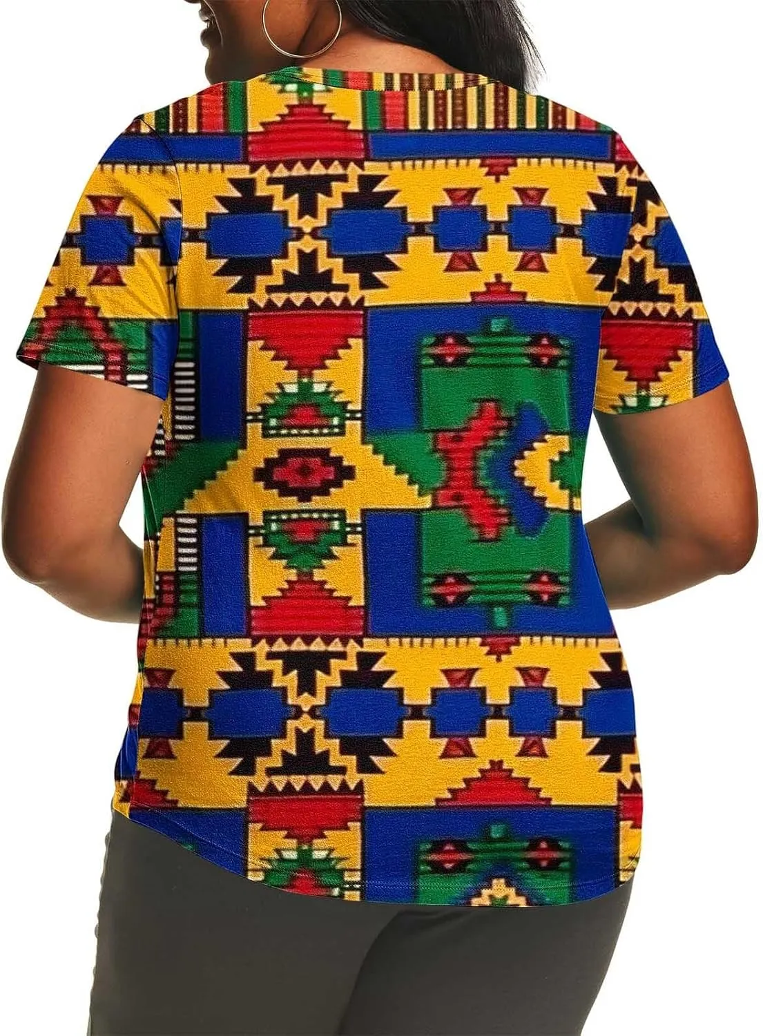 Womens Plus Size Juneteenth Shirt Short Sleeve Summer Tops Black History Month T-Shirts African Freedom Day Tees