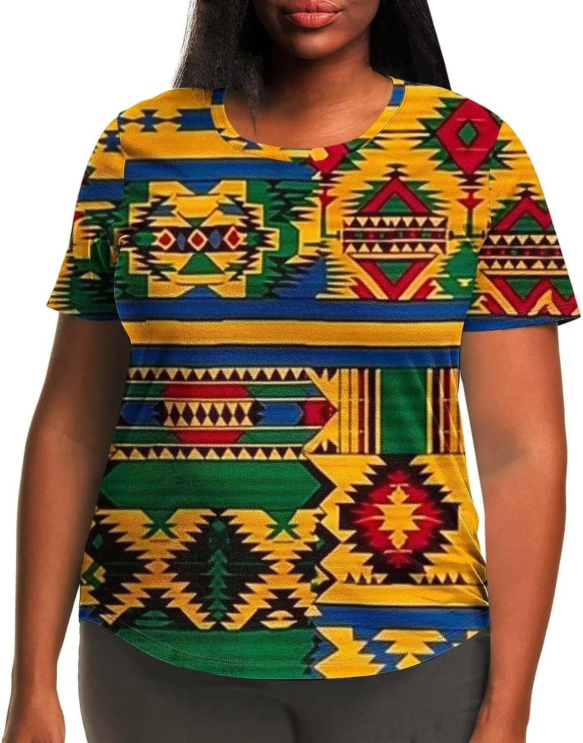 Womens Plus Size Juneteenth Shirt Short Sleeve Summer Tops Black History Month T-Shirts African Freedom Day Tees
